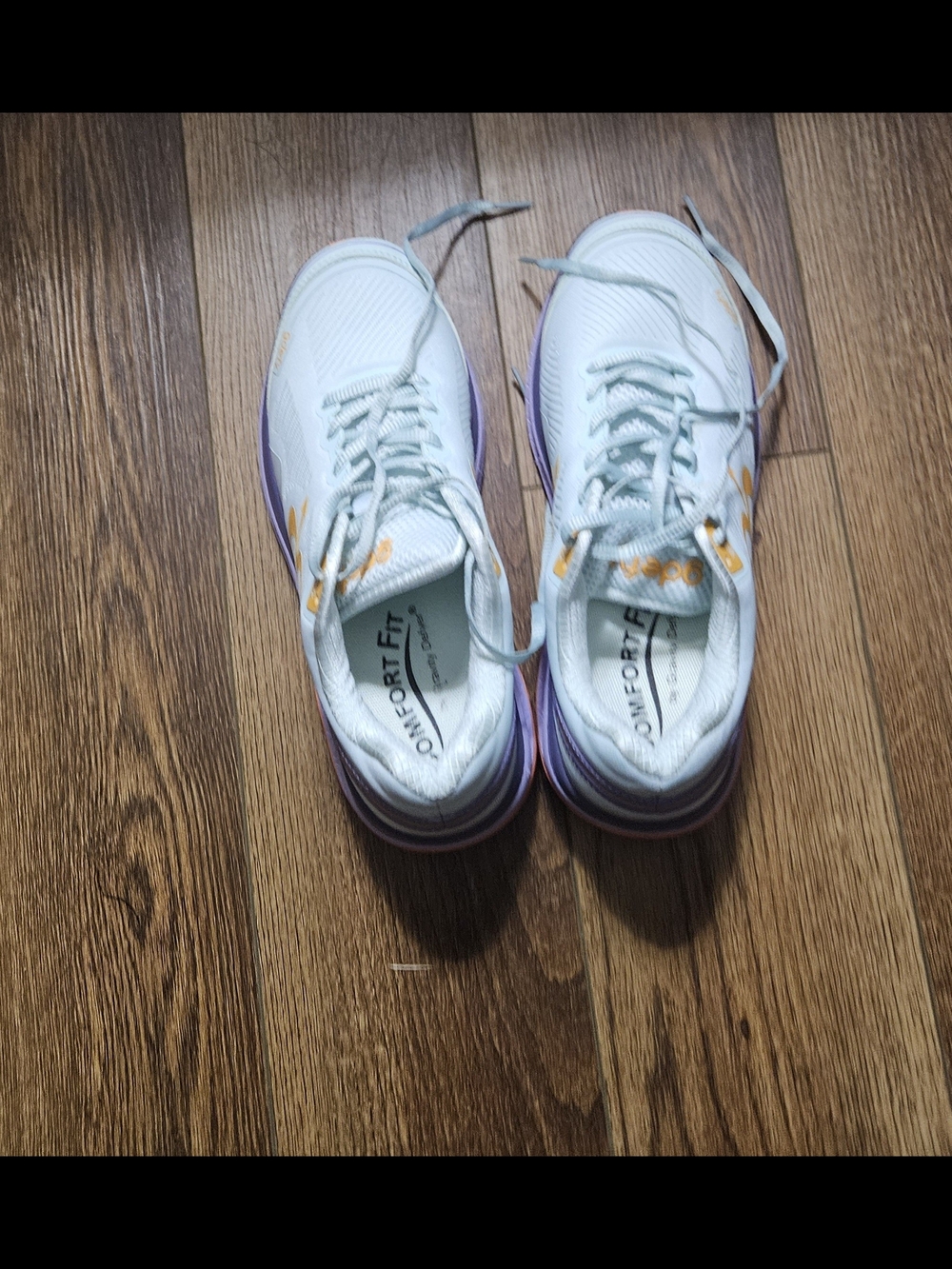 Gdefy Comfort Fit By Gravity Defyer Blue Orange Athletic Sneakers Size 8.5.
